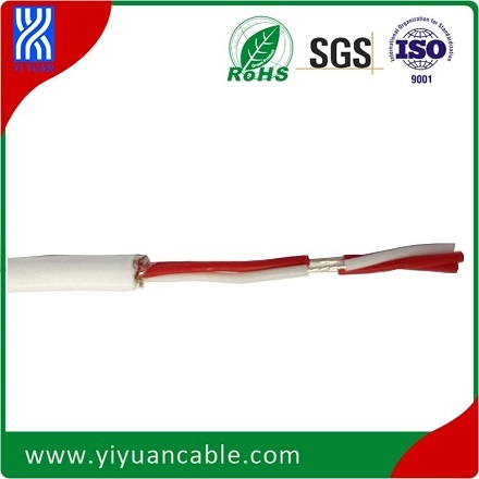 Silicone rubber cable with braid