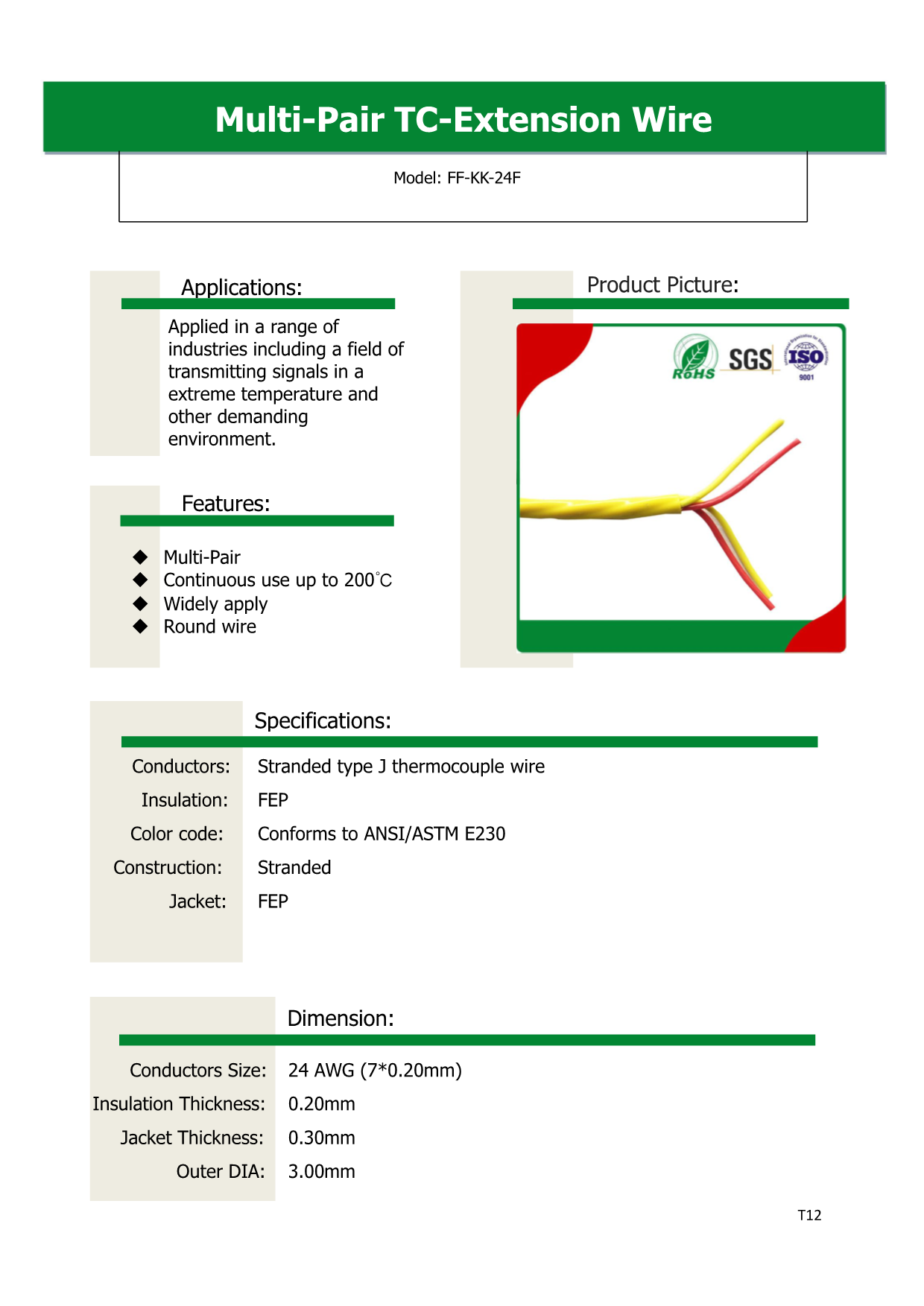 Specification of FF-KK-24F